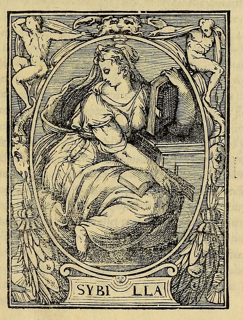 An illustration from Elogia veris clarorvm virorvm imaginibvs apposita : qvae in mvsaeo Ioviano comi spectantvr : addita in calce operis Adriani pont. vita, 1546, leaf 5