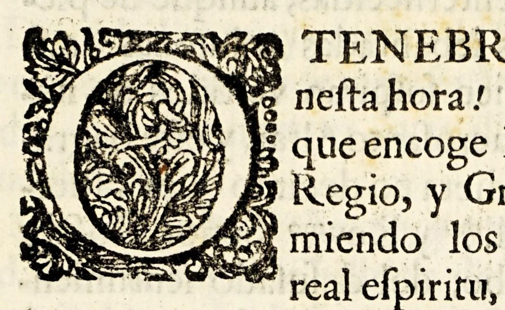 An illustration from Elogio funeral a la immortal memoria del Ill[ustrisi]mo. Sr. Dr. D. Iuan de Santiago de Leon Garavito, : de el Consejo de Su Magestad, obispo de Guadalaxara, reyno de la Nueva-Galicia, en las honras hechas por el ilustrissimo venerable dean, y cavildo de aquella Santa Iglesia Cathedral., 1694, leaf 27