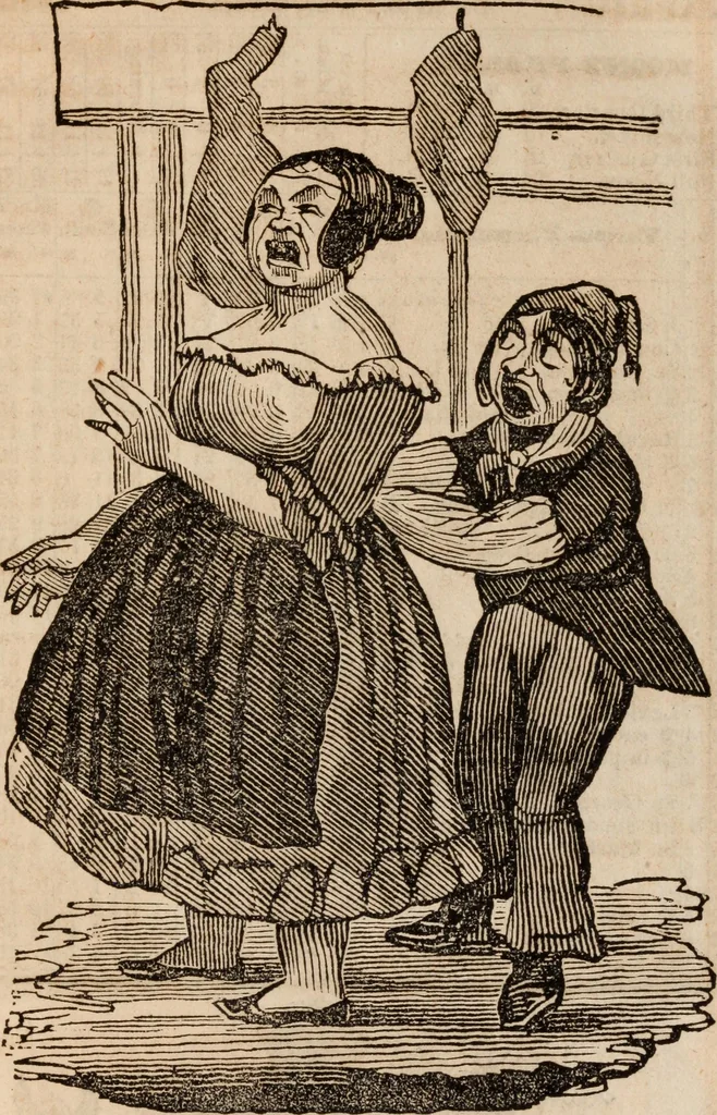 An illustration from Elton's comic all-my-nack 1842, 1841, leaf 11