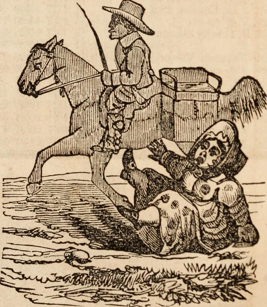 An illustration from Elton's comic all-my-nack 1842, 1841, leaf 14