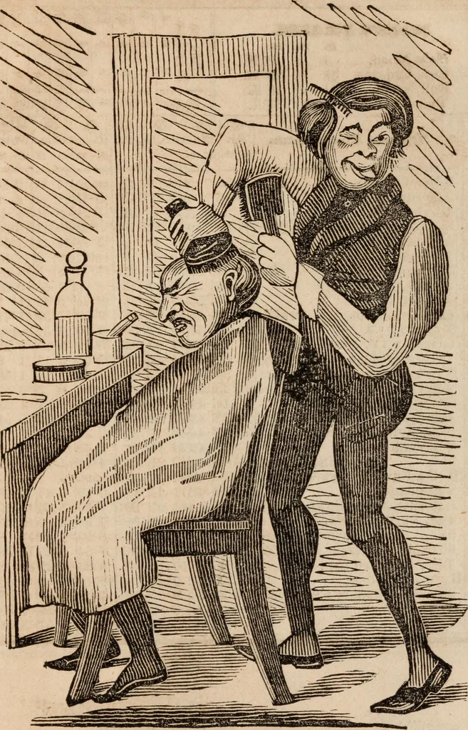 An illustration from Elton's comic all-my-nack 1842, 1841, leaf 23