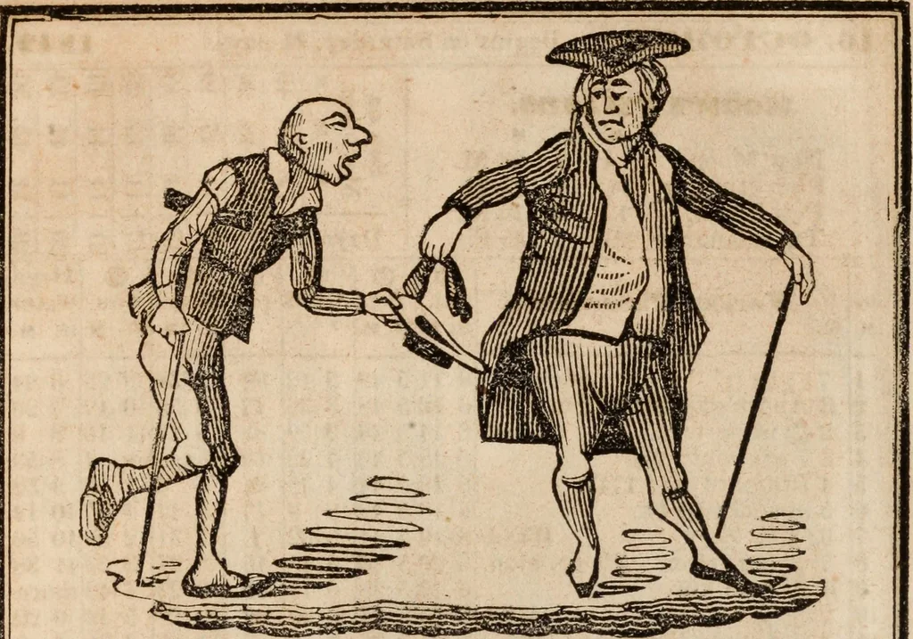 An illustration from Elton's comic all-my-nack 1842, 1841, leaf 29