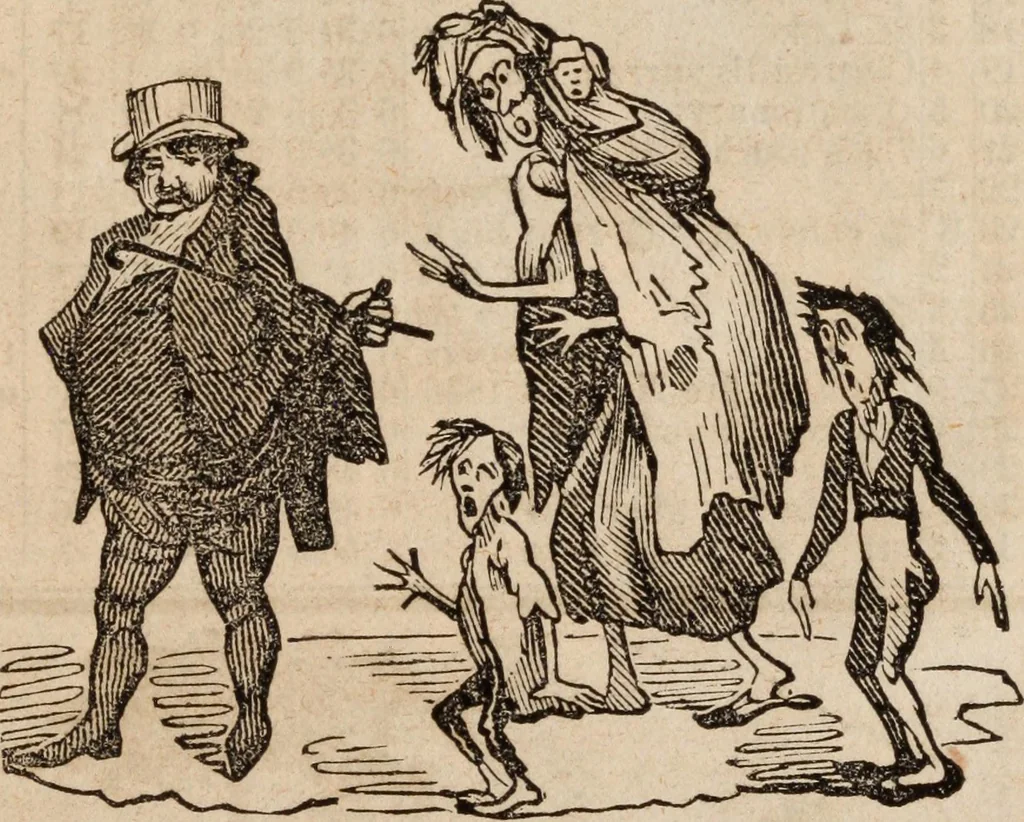 An illustration from Elton's comic all-my-nack 1842, 1841, leaf 29