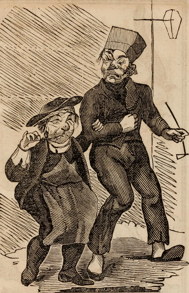 An illustration from Elton's comic all-my-nack 1842, 1841, leaf 3