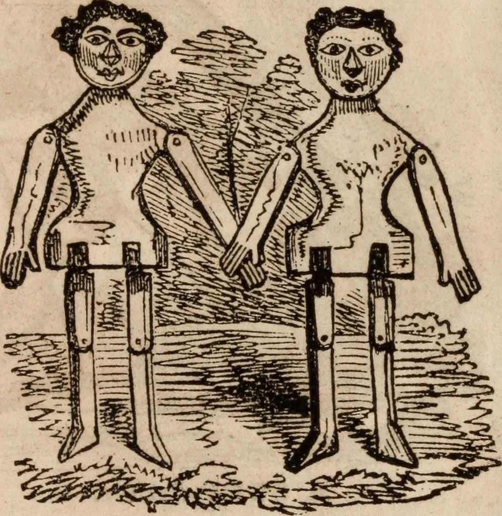 An illustration from Elton's comic all-my-nack 1842, 1841, leaf 5