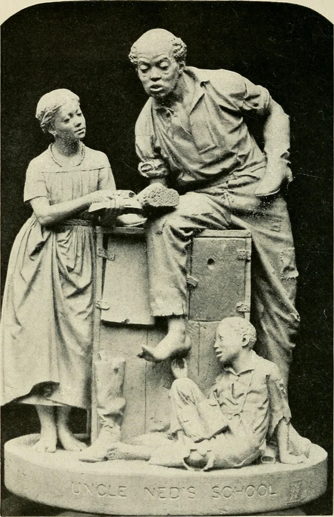 An illustration from Emancipation and the freed in American sculpture ; a study in interpretation, 1916, leaf 255