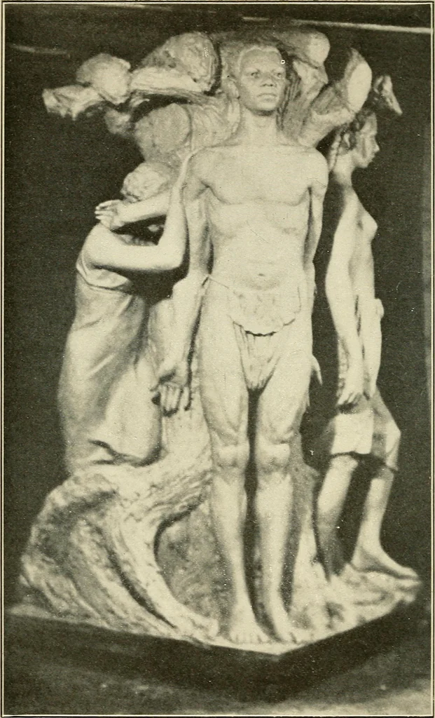An illustration from Emancipation and the freed in American sculpture ; a study in interpretation, 1916, leaf 97