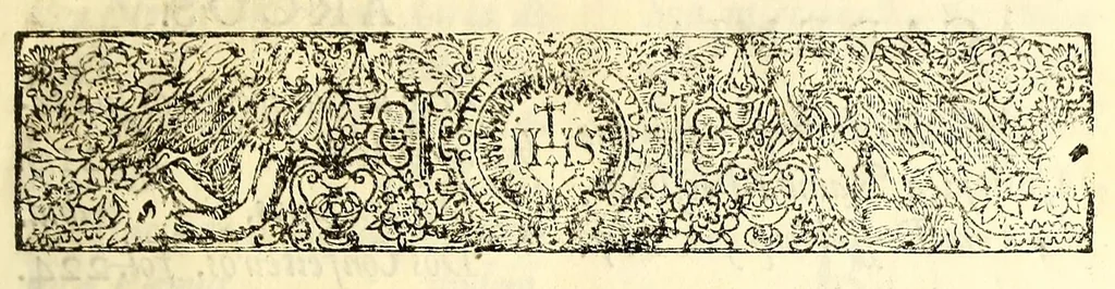 An illustration from Embaixada que fes o excellentissimo senhor conde de Villar-Maior (hoje marques de Alegrete) dos conselhos de estado, & guerra de el rei N. S. gentil homem da sua camera, & vedor da fasenda, &c. : Ao serenissimo principe Philippe Guilhelmo conde palatino do Rhim, eleitor do S. R. J. conduçam da rainha nossa senhora a estes reinos, festas, & applausos, come que foi celebrada sua felix vinda, & as augustas vodas de Suas Majestades escrita, e offerecida ao excellentissimo senhor conde de Villar Maior Fernaõ Telles da Silva do conselho de Sua Majestade, & deputado da junra dos tres estados do reino., 1694, leaf 311
