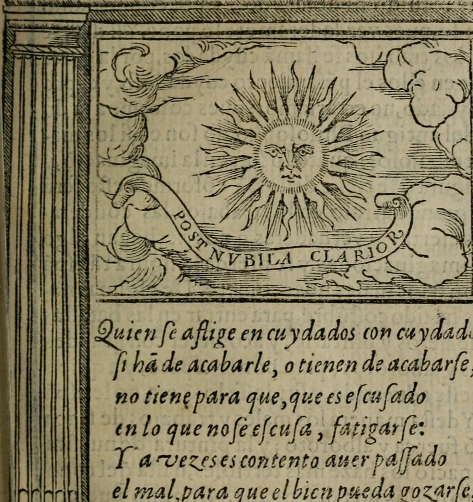 An illustration from Emblemas morales de don Ivan de Horozco y Couarruuias : dedicadas a la buena memoria del presidente Don Diego de Couarruuias y Leya su tio, 1589, leaf 234
