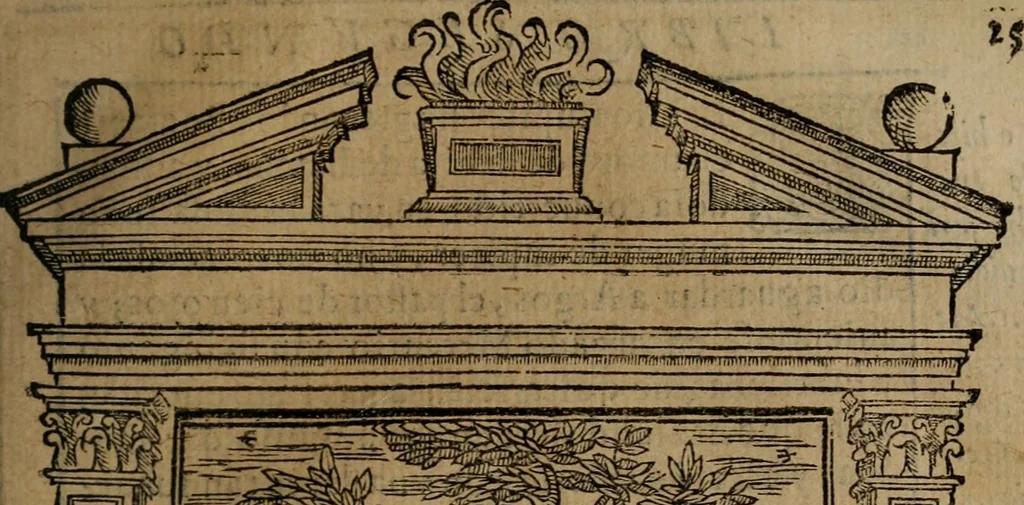 An illustration from Emblemas morales de don Ivan de Horozco y Couarruuias : dedicadas a la buena memoria del presidente Don Diego de Couarruuias y Leya su tio, 1589, leaf 262