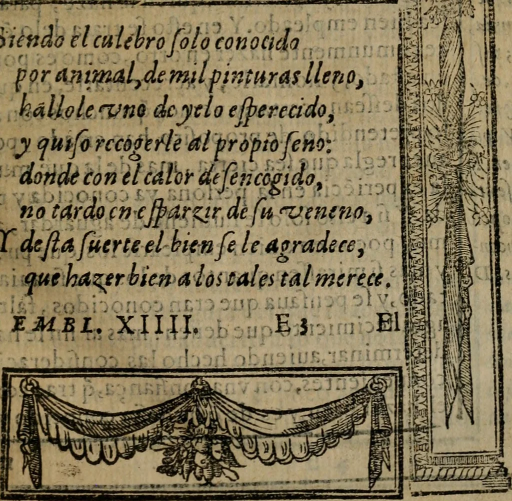 An illustration from Emblemas morales de don Ivan de Horozco y Couarruuias : dedicadas a la buena memoria del presidente Don Diego de Couarruuias y Leya su tio, 1589, leaf 266
