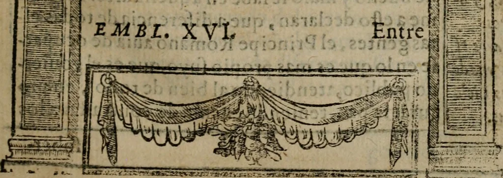 An illustration from Emblemas morales de don Ivan de Horozco y Couarruuias : dedicadas a la buena memoria del presidente Don Diego de Couarruuias y Leya su tio, 1589, leaf 274