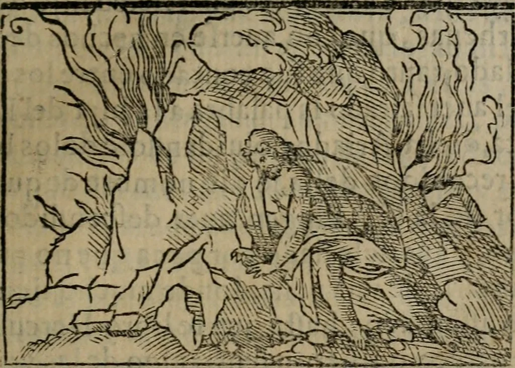 An illustration from Emblemas morales de don Ivan de Horozco y Couarruuias : dedicadas a la buena memoria del presidente Don Diego de Couarruuias y Leya su tio, 1589, leaf 278