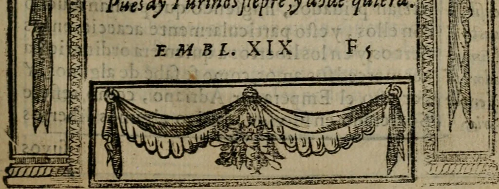 An illustration from Emblemas morales de don Ivan de Horozco y Couarruuias : dedicadas a la buena memoria del presidente Don Diego de Couarruuias y Leya su tio, 1589, leaf 286