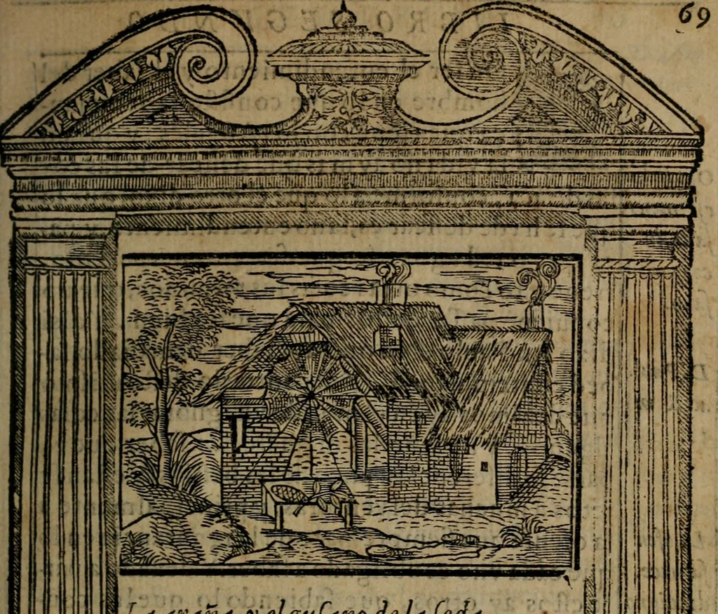 An illustration from Emblemas morales de don Ivan de Horozco y Couarruuias : dedicadas a la buena memoria del presidente Don Diego de Couarruuias y Leya su tio, 1589, leaf 342