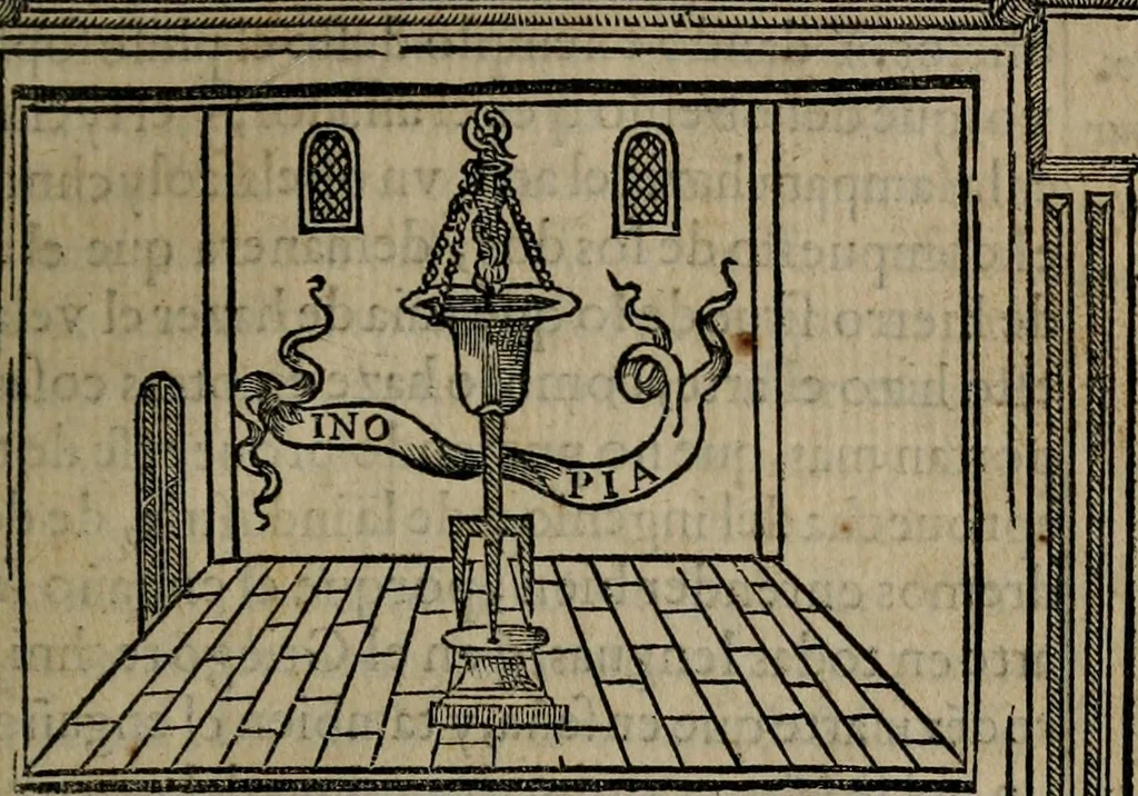 An illustration from Emblemas morales de don Ivan de Horozco y Couarruuias : dedicadas a la buena memoria del presidente Don Diego de Couarruuias y Leya su tio, 1589, leaf 346
