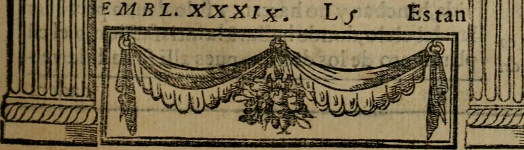 An illustration from Emblemas morales de don Ivan de Horozco y Couarruuias : dedicadas a la buena memoria del presidente Don Diego de Couarruuias y Leya su tio, 1589, leaf 358
