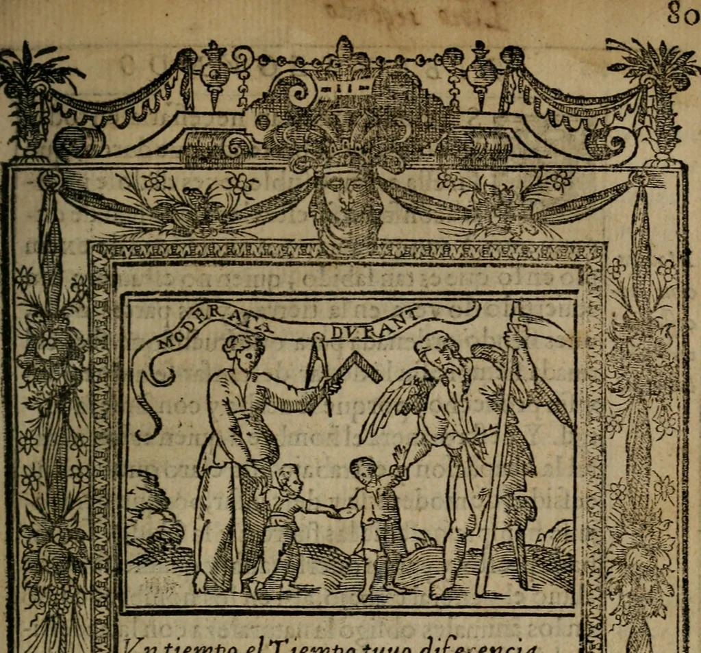 An illustration from Emblemas morales de don Ivan de Horozco y Couarruuias : dedicadas a la buena memoria del presidente Don Diego de Couarruuias y Leya su tio, 1589, leaf 362