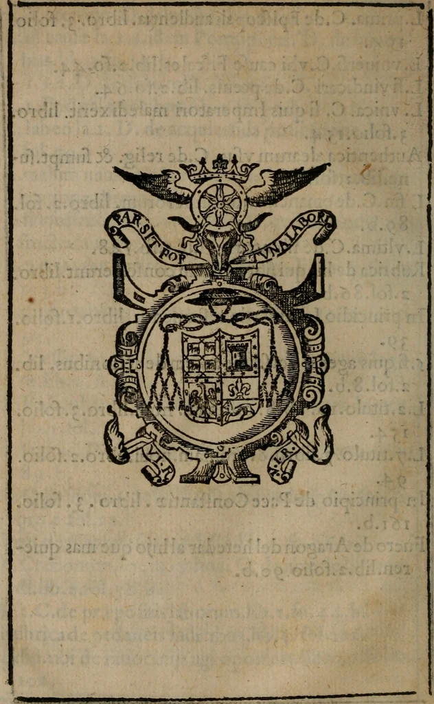 An illustration from Emblemas morales de don Ivan de Horozco y Couarruuias : dedicadas a la buena memoria del presidente Don Diego de Couarruuias y Leya su tio, 1589, leaf 37