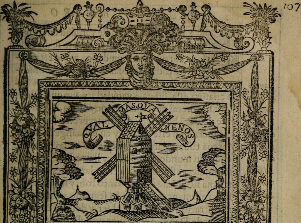 An illustration from Emblemas morales de don Ivan de Horozco y Couarruuias : dedicadas a la buena memoria del presidente Don Diego de Couarruuias y Leya su tio, 1589, leaf 418