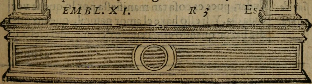 An illustration from Emblemas morales de don Ivan de Horozco y Couarruuias : dedicadas a la buena memoria del presidente Don Diego de Couarruuias y Leya su tio, 1589, leaf 450