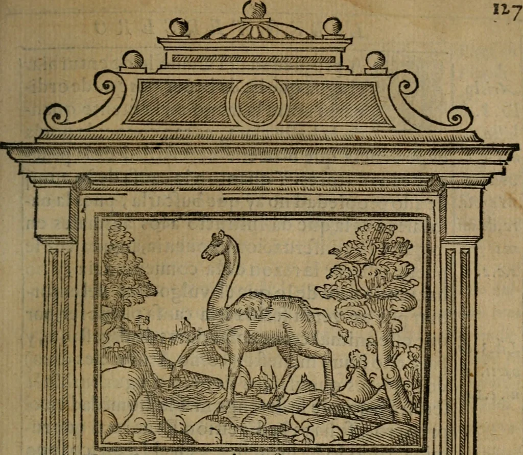 An illustration from Emblemas morales de don Ivan de Horozco y Couarruuias : dedicadas a la buena memoria del presidente Don Diego de Couarruuias y Leya su tio, 1589, leaf 458