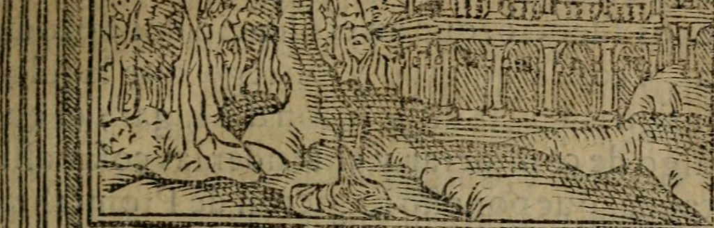 An illustration from Emblemas morales de don Ivan de Horozco y Couarruuias : dedicadas a la buena memoria del presidente Don Diego de Couarruuias y Leya su tio, 1589, leaf 486