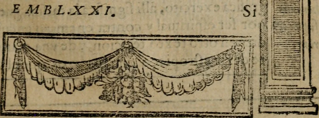 An illustration from Emblemas morales de don Ivan de Horozco y Couarruuias : dedicadas a la buena memoria del presidente Don Diego de Couarruuias y Leya su tio, 1589, leaf 490