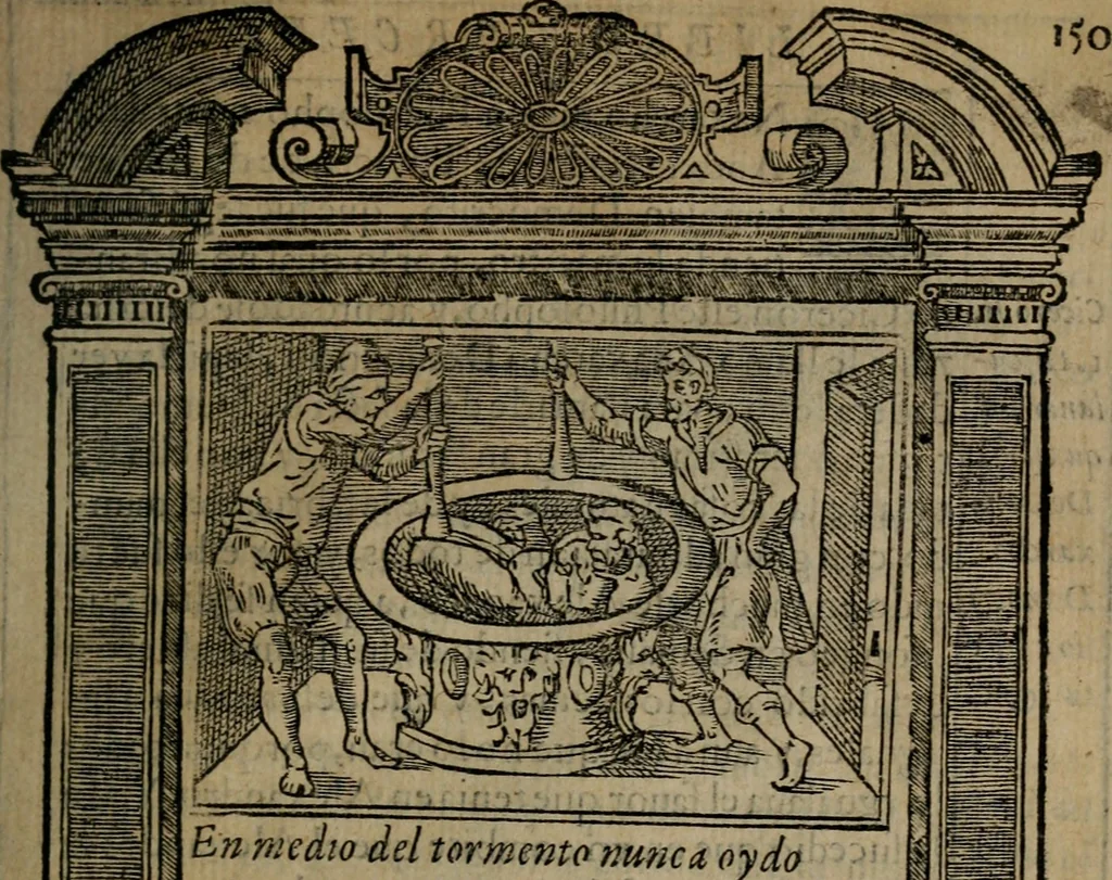 An illustration from Emblemas morales de don Ivan de Horozco y Couarruuias : dedicadas a la buena memoria del presidente Don Diego de Couarruuias y Leya su tio, 1589, leaf 502
