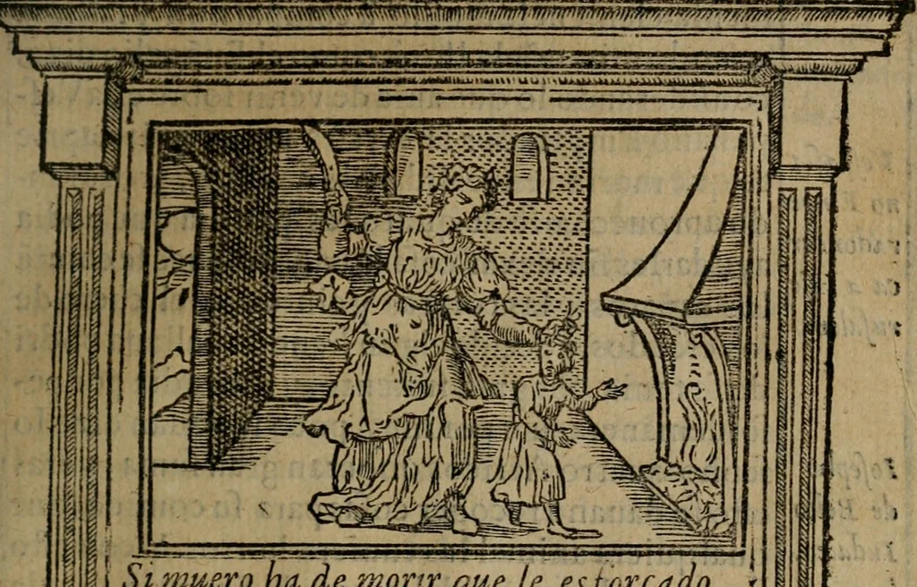 An illustration from Emblemas morales de don Ivan de Horozco y Couarruuias : dedicadas a la buena memoria del presidente Don Diego de Couarruuias y Leya su tio, 1589, leaf 530
