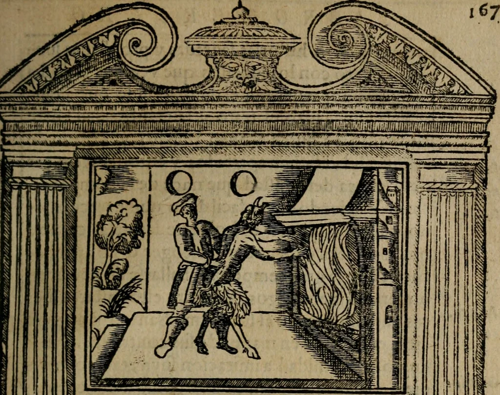 An illustration from Emblemas morales de don Ivan de Horozco y Couarruuias : dedicadas a la buena memoria del presidente Don Diego de Couarruuias y Leya su tio, 1589, leaf 538