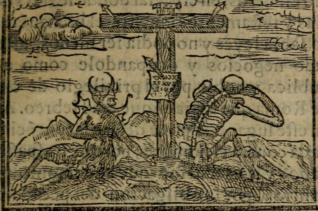 An illustration from Emblemas morales de don Ivan de Horozco y Couarruuias : dedicadas a la buena memoria del presidente Don Diego de Couarruuias y Leya su tio, 1589, leaf 542
