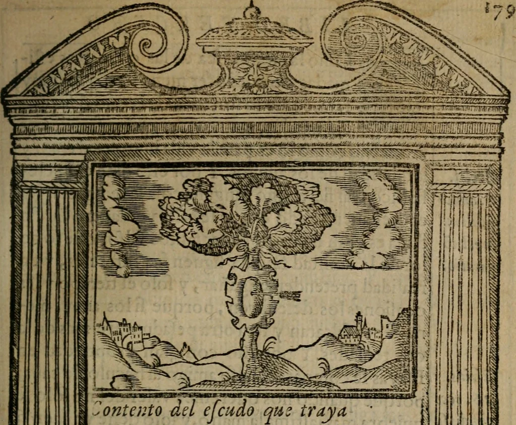 An illustration from Emblemas morales de don Ivan de Horozco y Couarruuias : dedicadas a la buena memoria del presidente Don Diego de Couarruuias y Leya su tio, 1589, leaf 562
