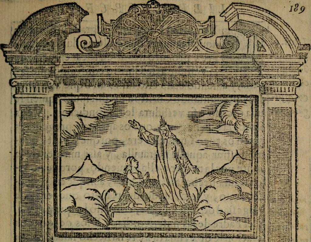 An illustration from Emblemas morales de don Ivan de Horozco y Couarruuias : dedicadas a la buena memoria del presidente Don Diego de Couarruuias y Leya su tio, 1589, leaf 582