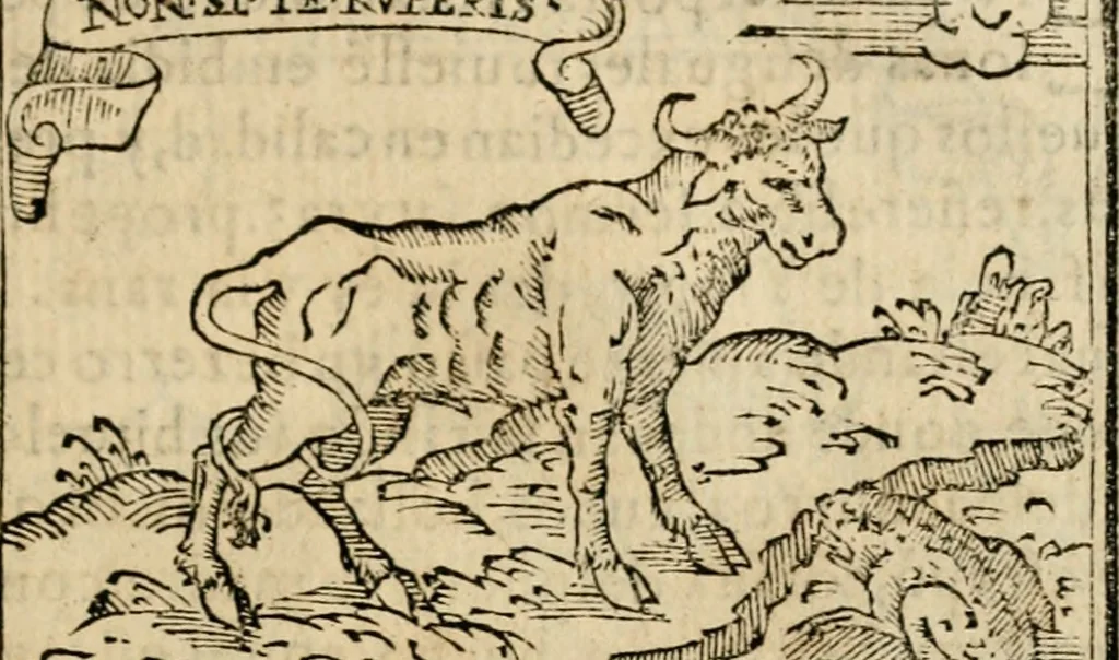 An illustration from Emblemas morales de Don Sebastian de Couarrubias Orozco, capellan del rey N.S. Maestrescuela, y canonigo de Cuenca, consultor del santo oficio, 1610, leaf 104