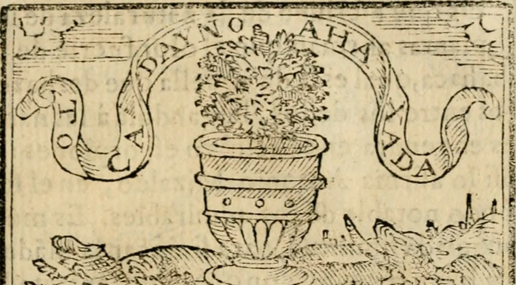 An illustration from Emblemas morales de Don Sebastian de Couarrubias Orozco, capellan del rey N.S. Maestrescuela, y canonigo de Cuenca, consultor del santo oficio, 1610, leaf 116