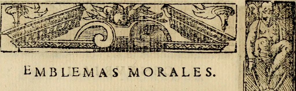 An illustration from Emblemas morales de Don Sebastian de Couarrubias Orozco, capellan del rey N.S. Maestrescuela, y canonigo de Cuenca, consultor del santo oficio, 1610, leaf 119