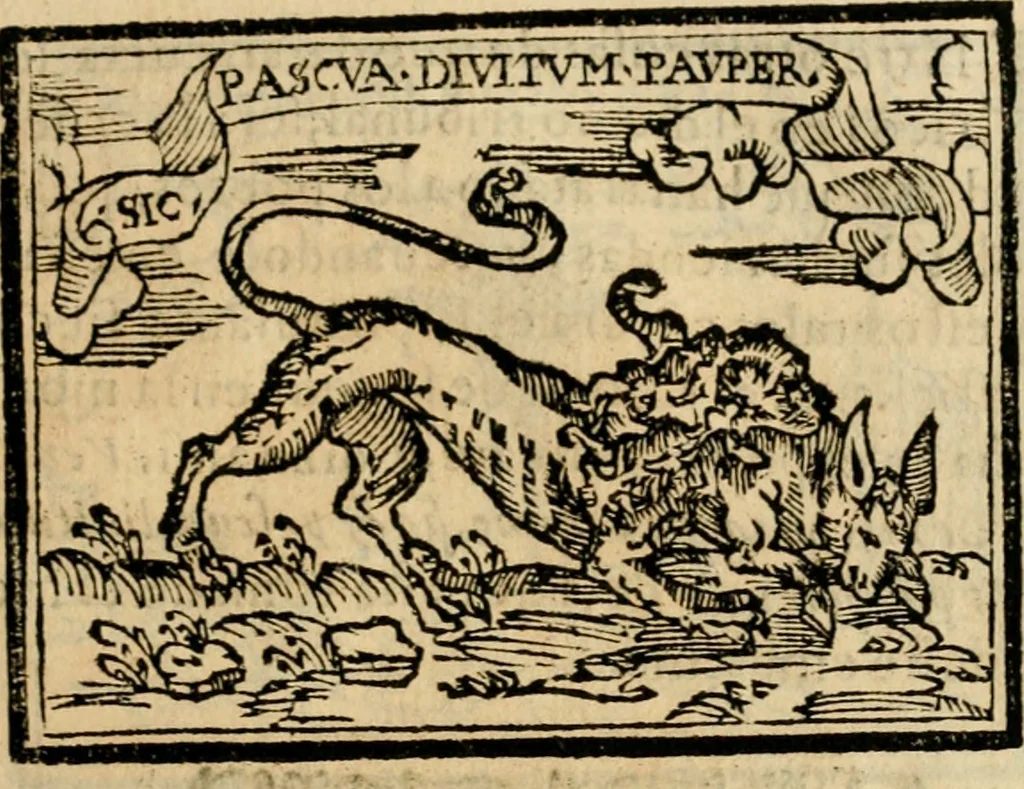 An illustration from Emblemas morales de Don Sebastian de Couarrubias Orozco, capellan del rey N.S. Maestrescuela, y canonigo de Cuenca, consultor del santo oficio, 1610, leaf 126