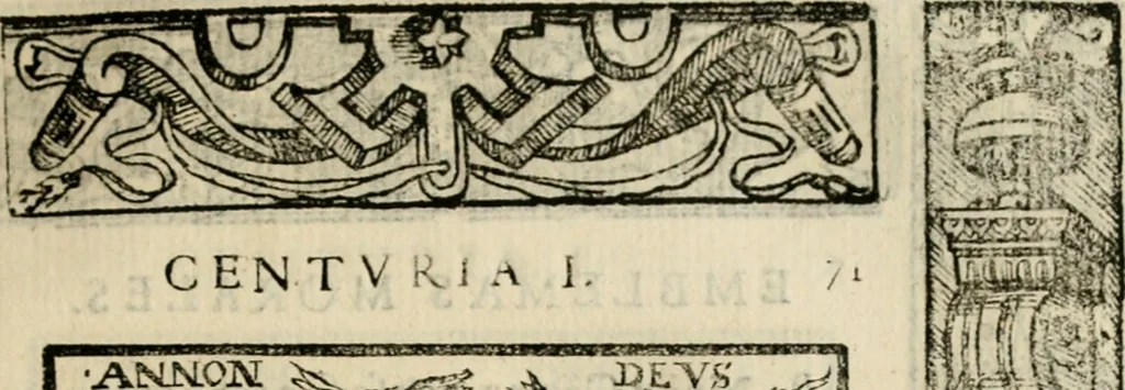 An illustration from Emblemas morales de Don Sebastian de Couarrubias Orozco, capellan del rey N.S. Maestrescuela, y canonigo de Cuenca, consultor del santo oficio, 1610, leaf 152