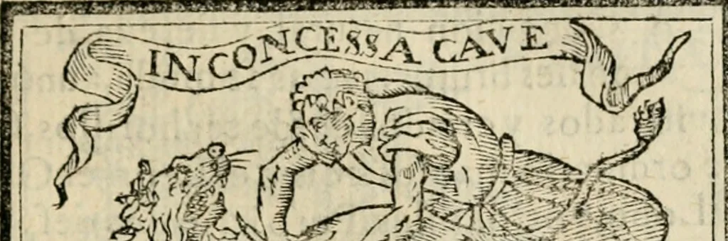 An illustration from Emblemas morales de Don Sebastian de Couarrubias Orozco, capellan del rey N.S. Maestrescuela, y canonigo de Cuenca, consultor del santo oficio, 1610, leaf 156