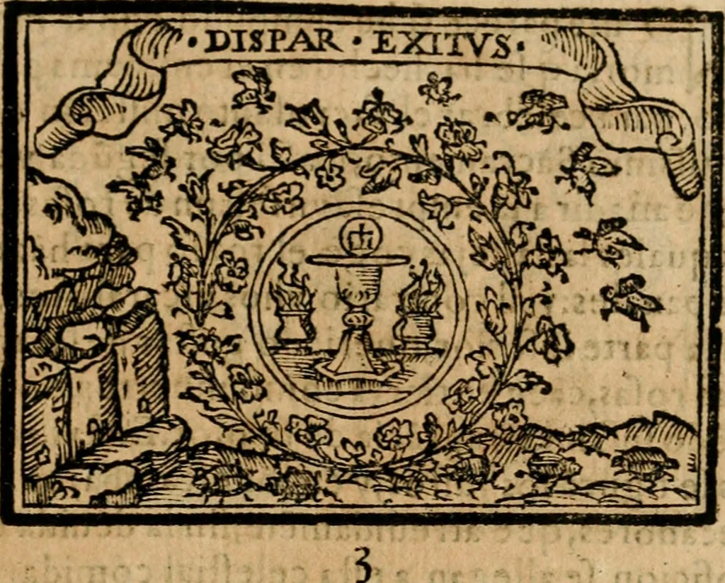 An illustration from Emblemas morales de Don Sebastian de Couarrubias Orozco, capellan del rey N.S. Maestrescuela, y canonigo de Cuenca, consultor del santo oficio, 1610, leaf 16