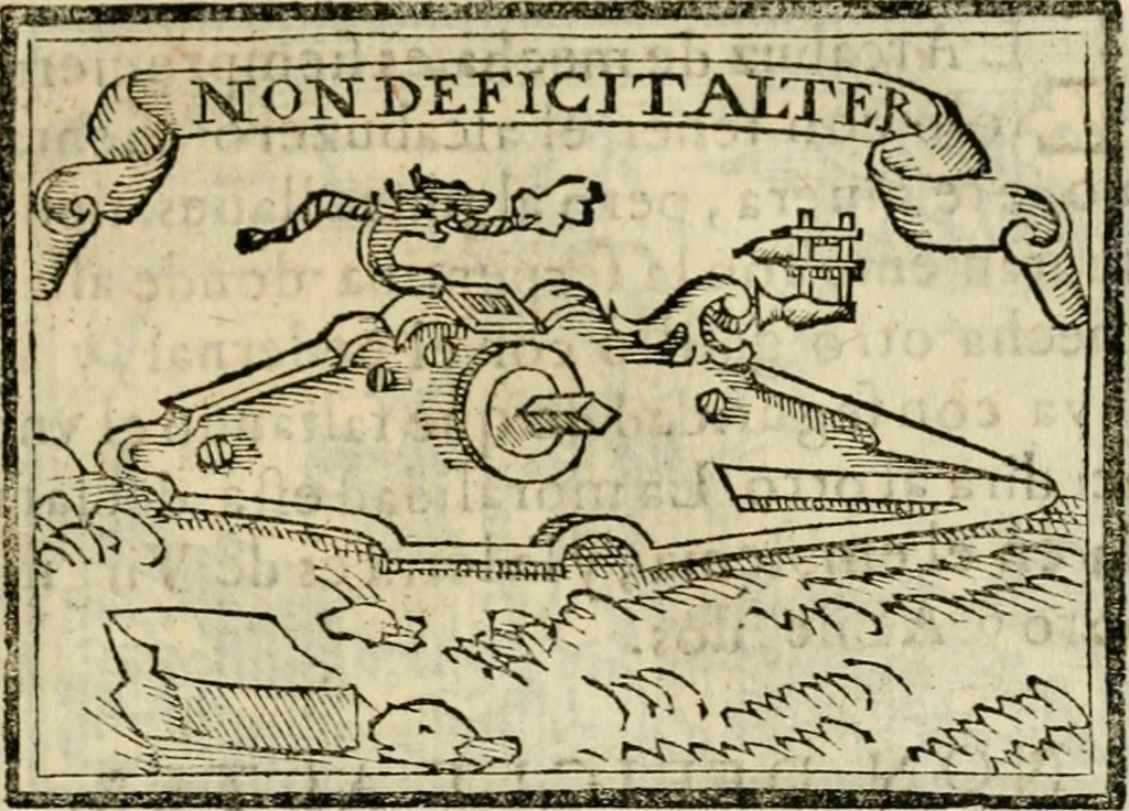 An illustration from Emblemas morales de Don Sebastian de Couarrubias Orozco, capellan del rey N.S. Maestrescuela, y canonigo de Cuenca, consultor del santo oficio, 1610, leaf 160