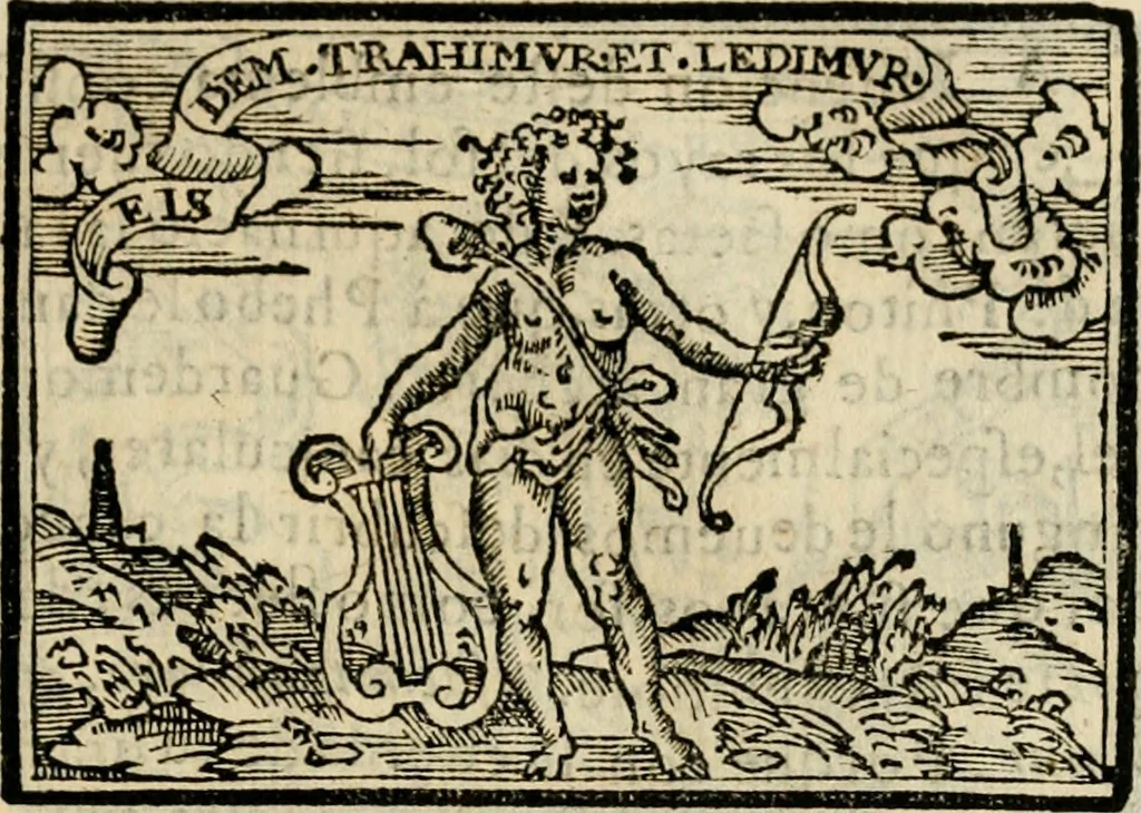 An illustration from Emblemas morales de Don Sebastian de Couarrubias Orozco, capellan del rey N.S. Maestrescuela, y canonigo de Cuenca, consultor del santo oficio, 1610, leaf 162