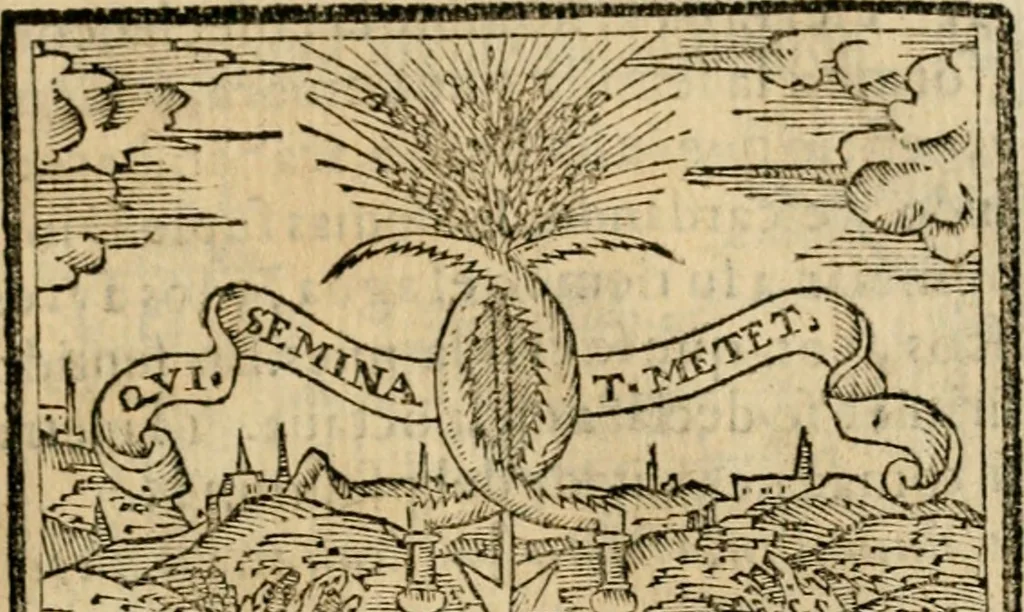 An illustration from Emblemas morales de Don Sebastian de Couarrubias Orozco, capellan del rey N.S. Maestrescuela, y canonigo de Cuenca, consultor del santo oficio, 1610, leaf 170