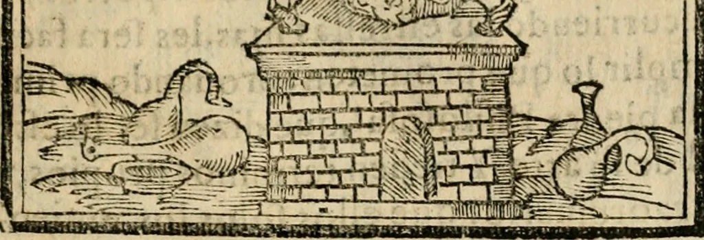 An illustration from Emblemas morales de Don Sebastian de Couarrubias Orozco, capellan del rey N.S. Maestrescuela, y canonigo de Cuenca, consultor del santo oficio, 1610, leaf 182