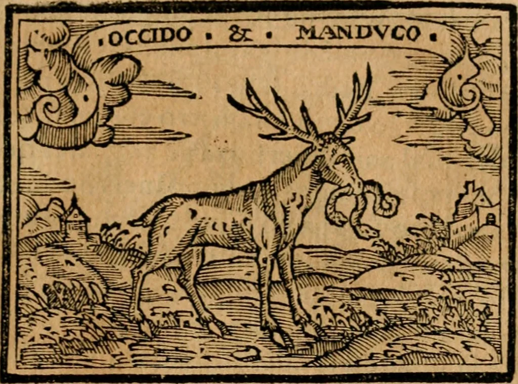 An illustration from Emblemas morales de Don Sebastian de Couarrubias Orozco, capellan del rey N.S. Maestrescuela, y canonigo de Cuenca, consultor del santo oficio, 1610, leaf 190