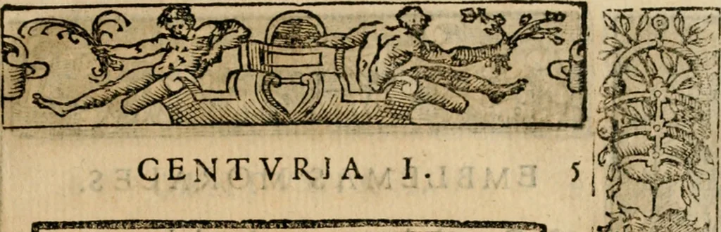 An illustration from Emblemas morales de Don Sebastian de Couarrubias Orozco, capellan del rey N.S. Maestrescuela, y canonigo de Cuenca, consultor del santo oficio, 1610, leaf 20