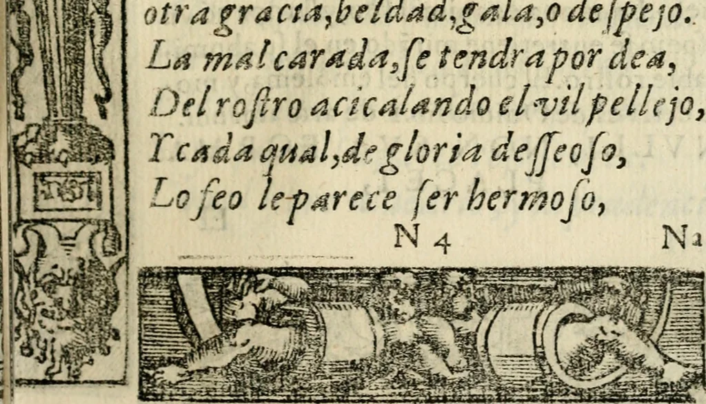An illustration from Emblemas morales de Don Sebastian de Couarrubias Orozco, capellan del rey N.S. Maestrescuela, y canonigo de Cuenca, consultor del santo oficio, 1610, leaf 202