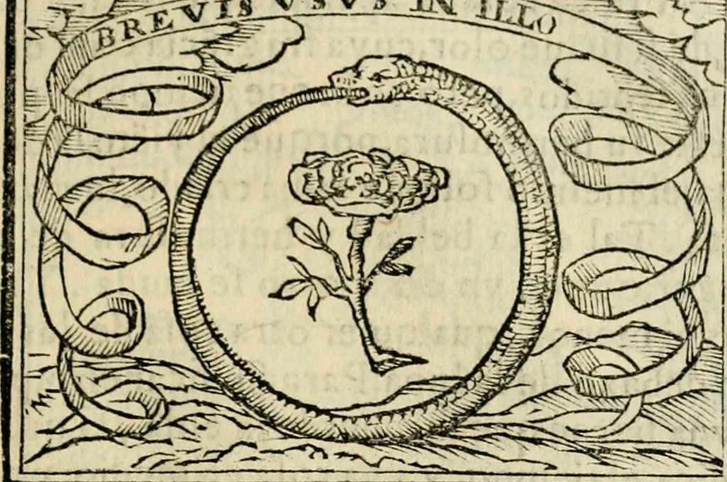 An illustration from Emblemas morales de Don Sebastian de Couarrubias Orozco, capellan del rey N.S. Maestrescuela, y canonigo de Cuenca, consultor del santo oficio, 1610, leaf 216