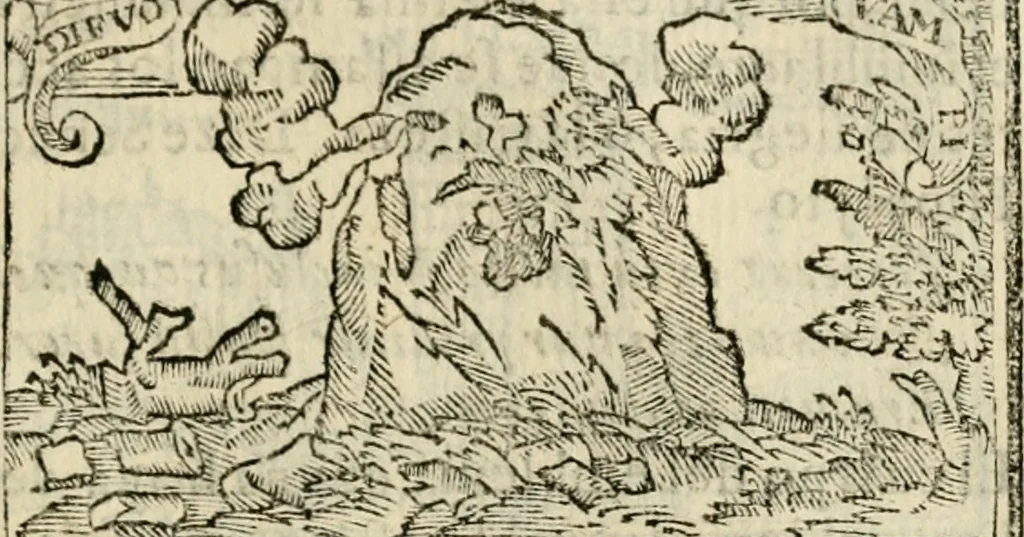 An illustration from Emblemas morales de Don Sebastian de Couarrubias Orozco, capellan del rey N.S. Maestrescuela, y canonigo de Cuenca, consultor del santo oficio, 1610, leaf 218